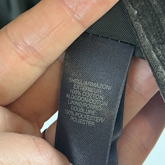 Vintage Liz Claiborne Brown Wide Wale Corduroy Blazer sz 10 Petite Academia Y2K - Picture 4 of 10